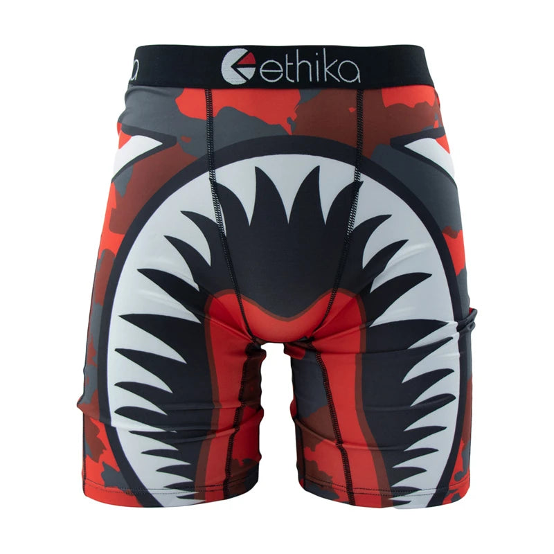 ETHIKA 1Pcs Sexy Men Underwear Boxers Breathable Man Swimming Underpants Plus Size S-3XL Mens Panties Trunks Men's Boxer Briefs