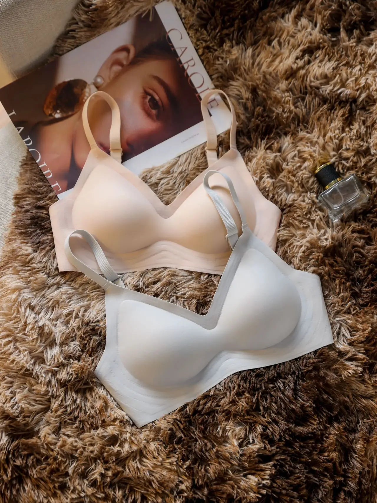 Small breast seamless bra Women's small breast push-up comfortable non-underwire soft support closed breast bra