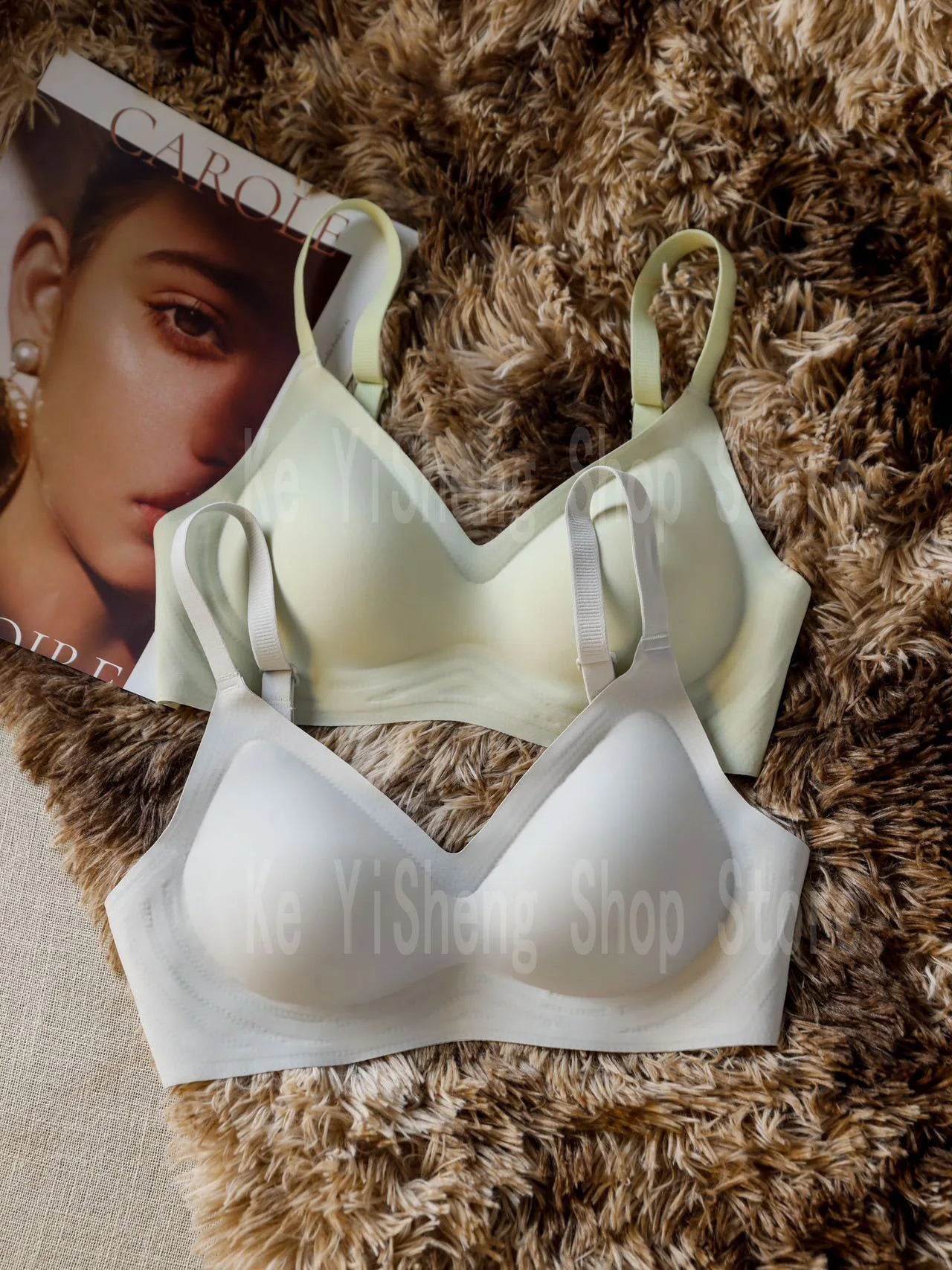 Small breast seamless bra Women's small breast push-up comfortable non-underwire soft support closed breast bra