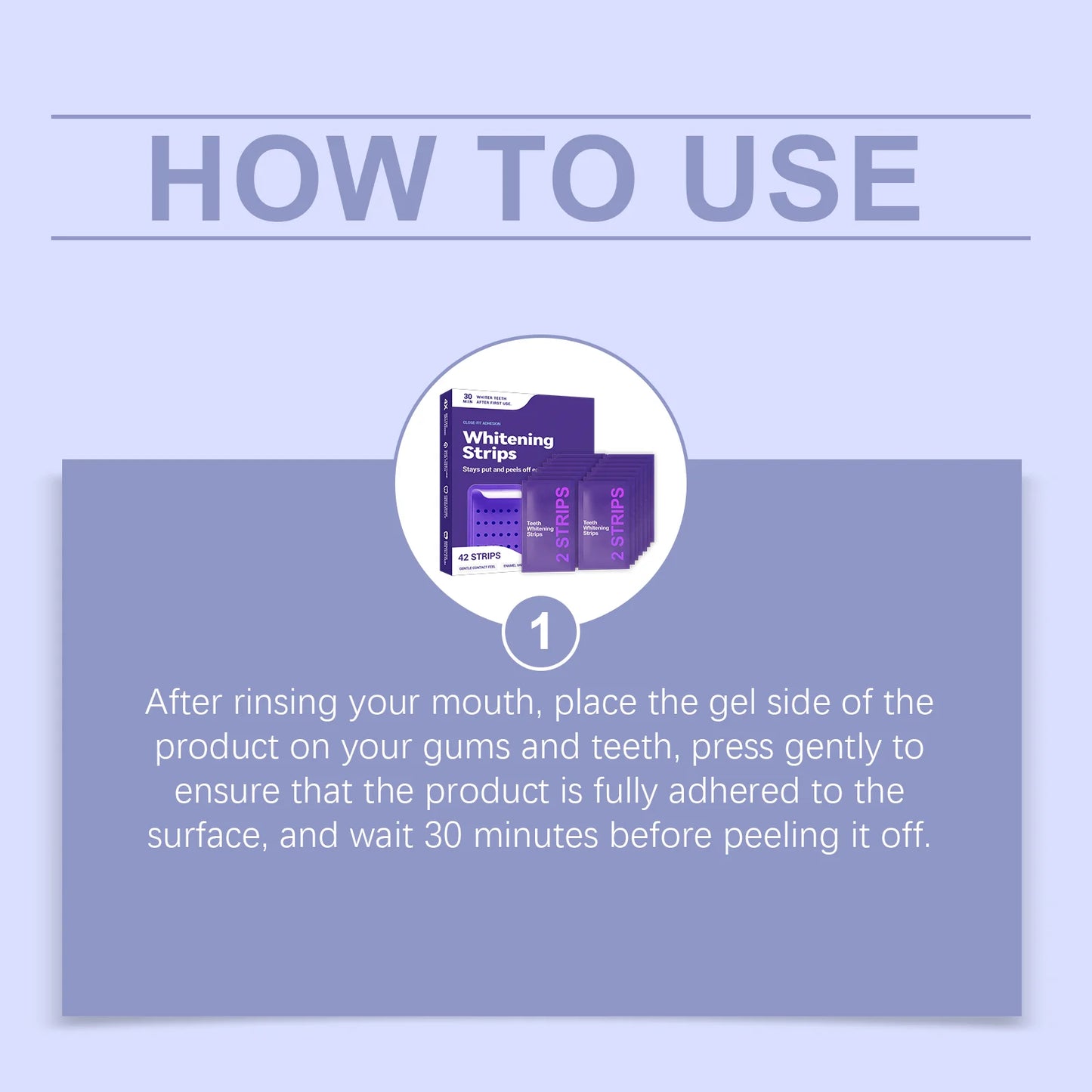 Purple Teeth Whitening Strips Improve Dental Yellowing Oral Cleaning Gel Teeth Bright Stain for Lasting Bright Smile